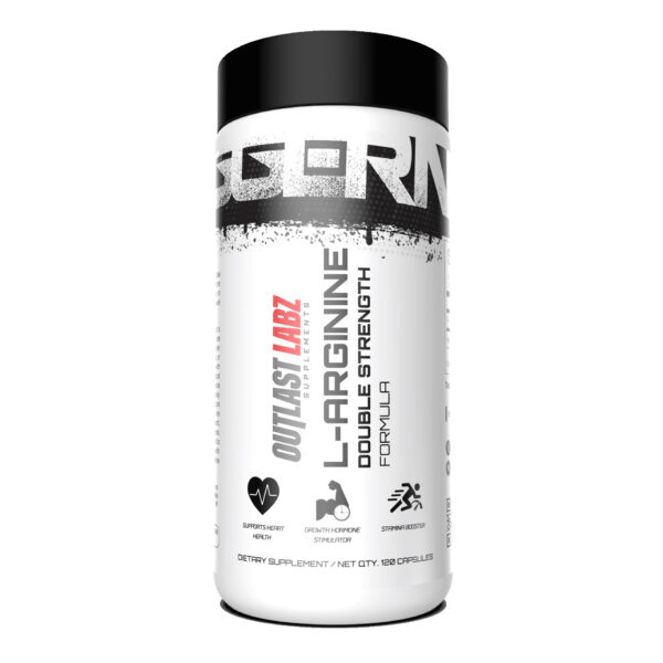 OutlastLabz L-Arginine – 1000mg Double Strength Formula | Supports Heart Health, Boosts Nitric Oxide, Enhances Blood Flow, Promotes Stamina & Performance – 120 Capsules